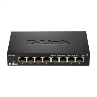 D-Link D-Link DES-108/E, 8-Poorts 10/100 Switch