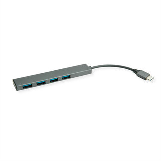 Roline ROLINE USB 3.2 Gen 1 hub, 4-poorts, type C aansluitkabel