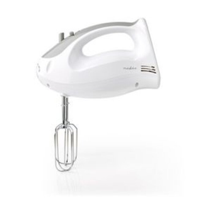 Handmixer | 200 W | 5-Snelheden | Turbo-functie | 2 Deeghaken / 2 Kloppers | Grijs / Wit