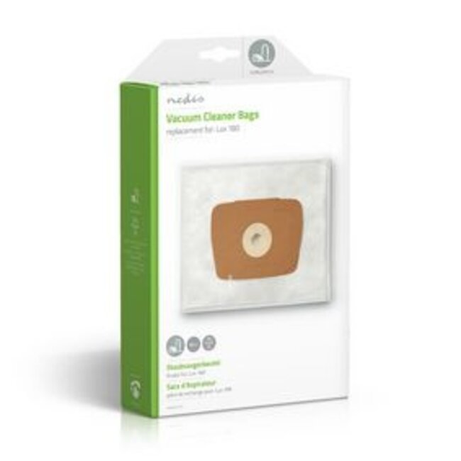 Stofzuigerzak | 4 Stuks | Synthetisch | Meest verkocht voor: Lux 180 | Wit