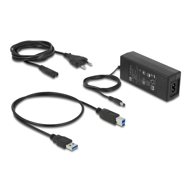 Delock USB 5 Gbps Docking and Clone Station for 5 x 2.5″ SATA HDD / SSD