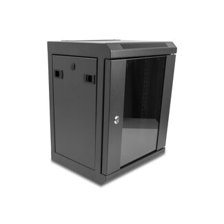 DeLOCK Delock 10″ Network Cabinet with glass door 8U black