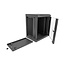 Delock 10″ Network Cabinet with glass door 8U black