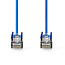 CAT5e Netwerkkabel | SF/UTP | RJ45 Male | RJ45 Male | 2.00 m | Rond | PVC | Blauw | Label