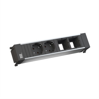 Bachmann BACHMANN POWER FRAME Medium 2x geaard stopcontact 2x ABD