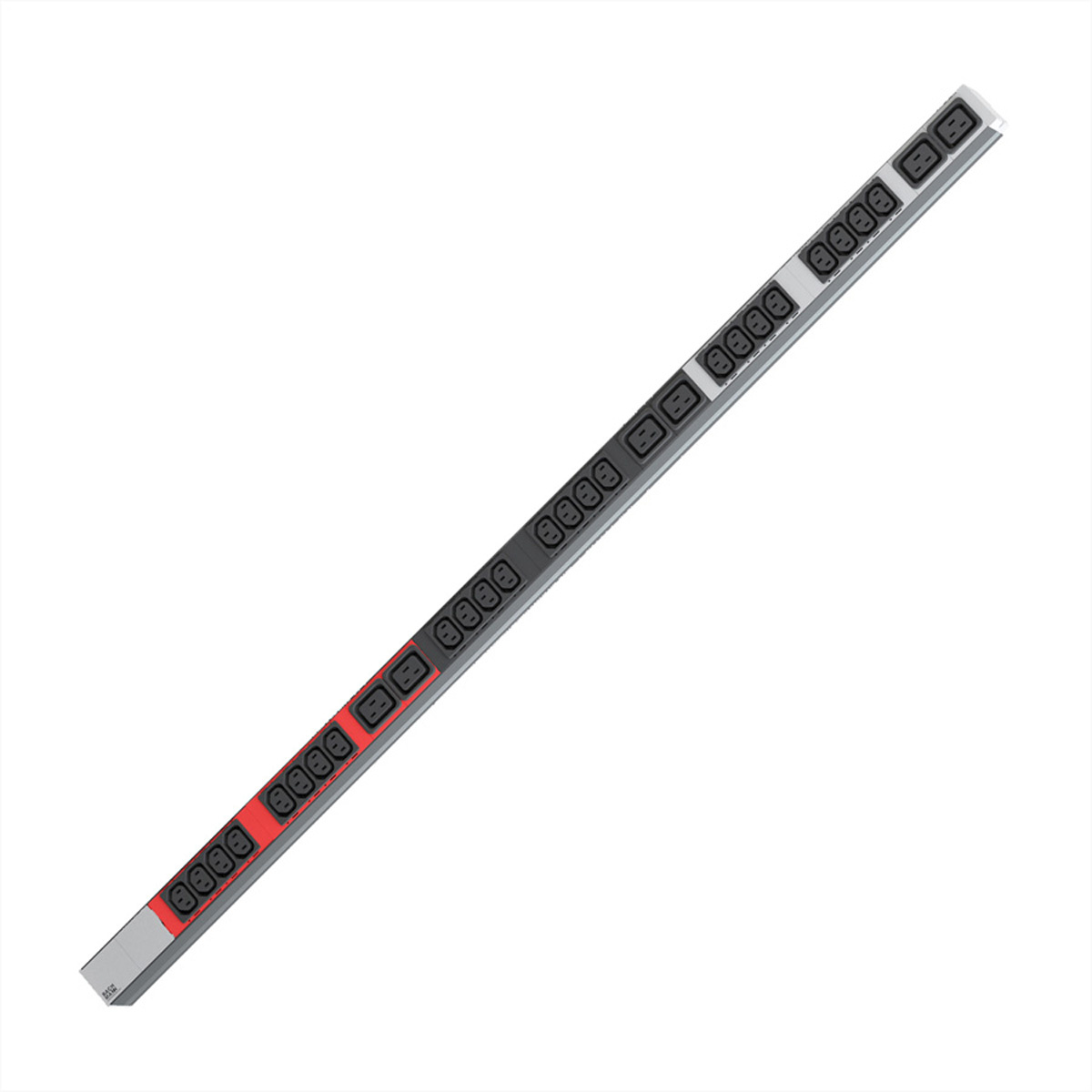 Bachmann 800.2282 19 inch Stekkerdoos voor patchkast 1 HE Apparaatcontactdoos C19 16A Aluminium (metallic)