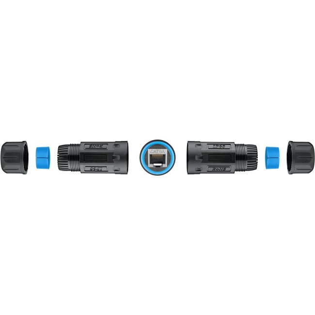 Goobay CAT 6A Outdoor RJ45 Patch Cable Coupler (IP68)