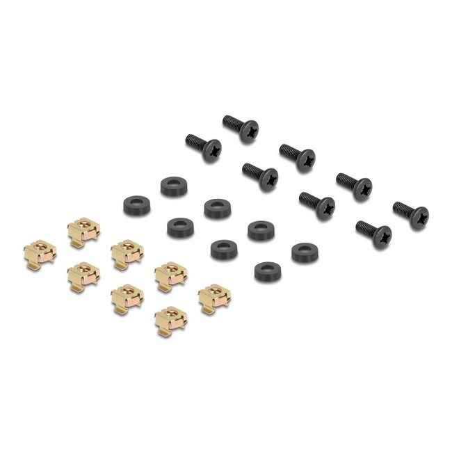 Delock 19″ Shelf double-sided up to 46 kg from 500 mm depth 2U dark grey