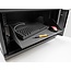 Delock 19″ Shelf double-sided up to 46 kg from 500 mm depth 2U dark grey