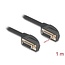 Delock Serial Cable D-Sub 15 female with screw 90° right angled to D-Sub 15 female with screw 90° right angled 1 m black