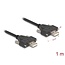 Delock USB 2.0 Cable Type-A male to male with screw distance 30 mm 1 m black