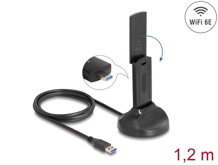DeLOCK Delock Wi-Fi 6E Dual WLAN USB-adp AX3000