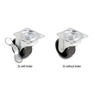 DeLOCK Delock Castor Wheel Ø 50 mm load capacity up to 90 kg Set 2 pieces