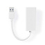 USB-netwerkadapter | USB 3.2 Gen 1 | 1 Gbps | USB-A Male | RJ45 Female | 0.20 m | Rond | Vernikkeld | Koper | Wit | Doos