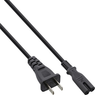 InLine® InLine® power cable China plug to Euro8 IEC-C7, black, 1.8m