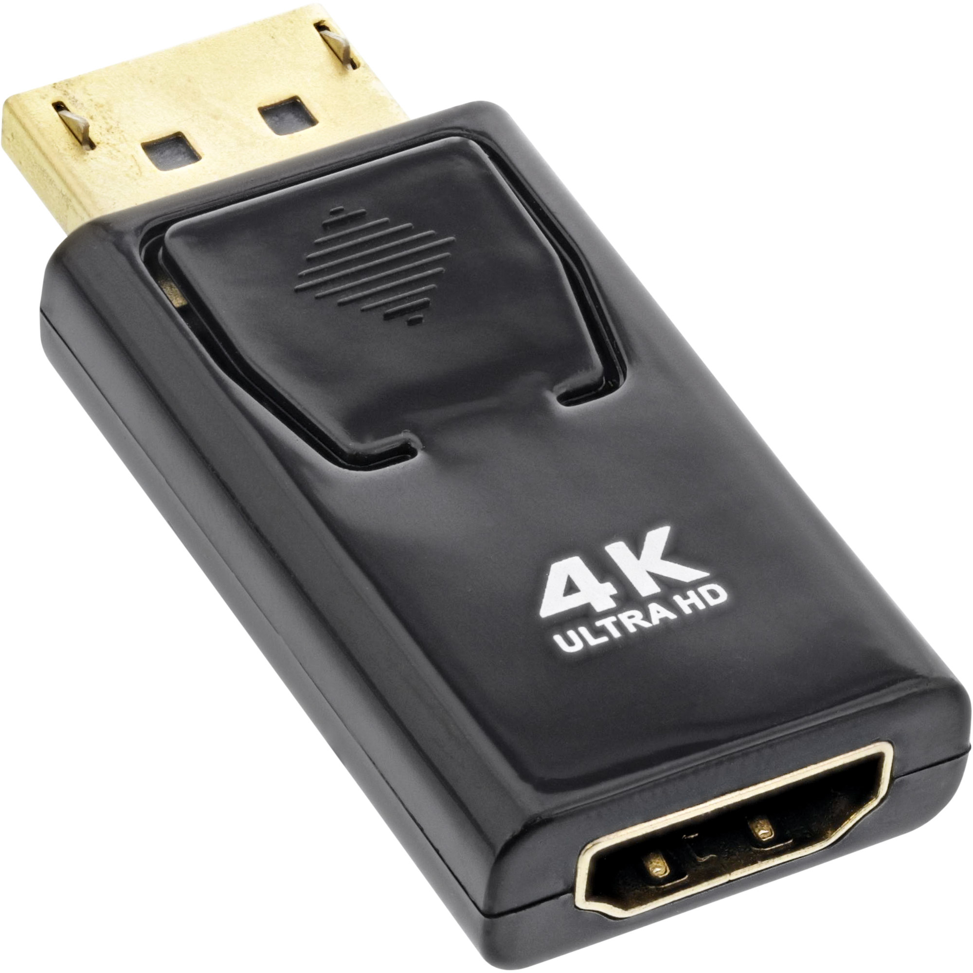 DisplayPort naar HDMI Adapter– 4K 60Hz - Verguld - Zwart