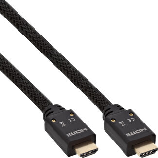 InLine® InLine® Active High Speed HDMI Cable with Ethernet, 4K2K, M/M, black, golden contacts, 10m