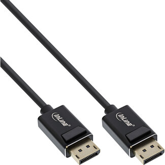 InLine® InLine® DisplayPort 2.0 cable, 8K4K UHBR, black, gold-plated contacts, 1m