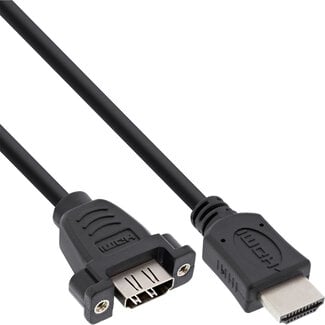 InLine® InLine® HDMI 4K2K Adapter Type A male to A female with flange 0.6m