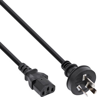 InLine® InLine® Power cable, China plug to IEC, black, 3.0m