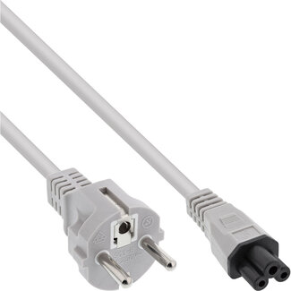 InLine® InLine®, AC Power cord, for notebook, grey, 0.5m