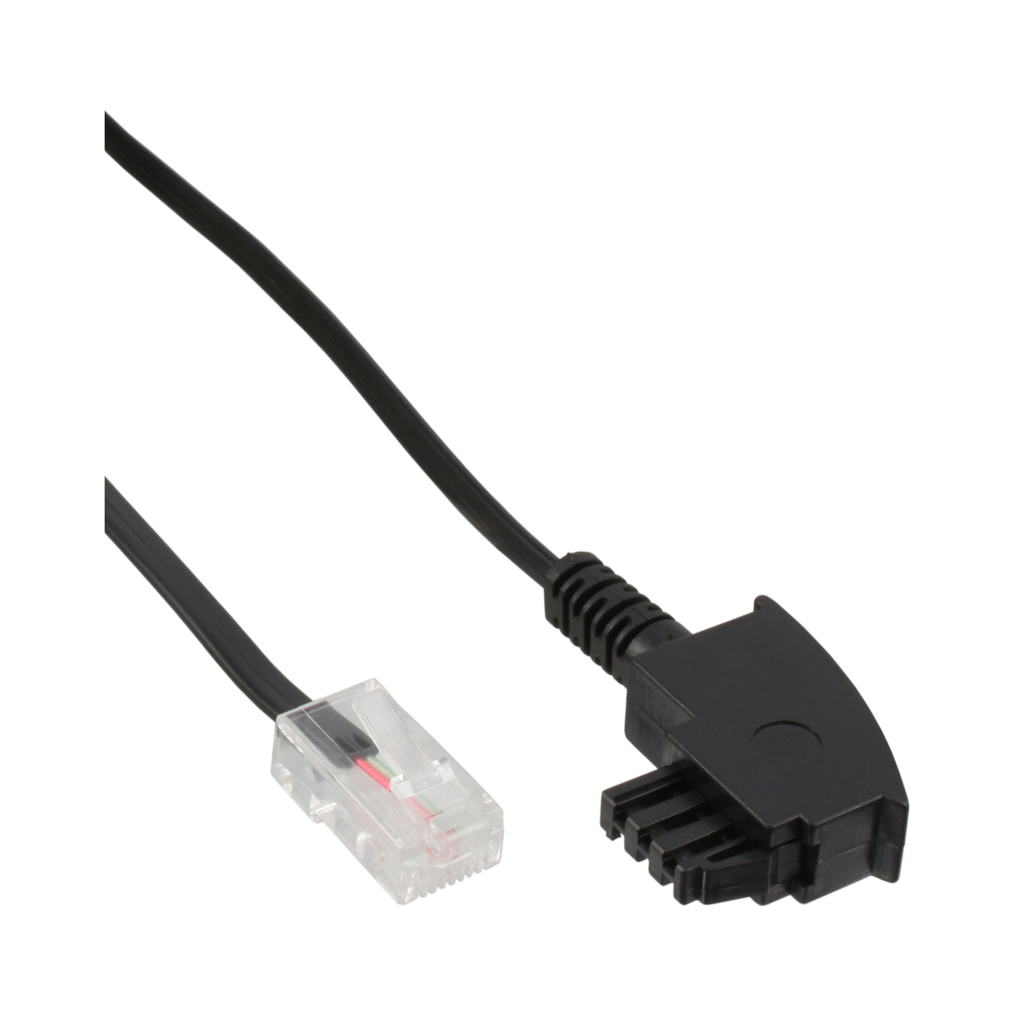 InLine 18525 25m Zwart telefoonkabel