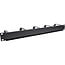 InLine® 19" Cable management panel, 5 large brackets, RAL9005, black