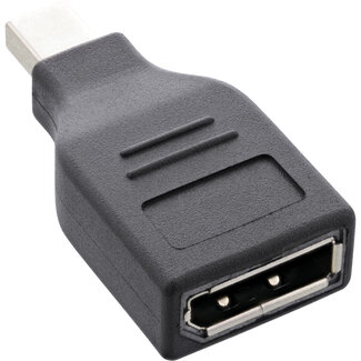 InLine® InLine® DisplayPort Adapter, mini DisplayPort male to DisplayPort female, 4K/60Hz, black