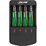 InLine® Charger for Lithium and NiCd+NiMH batteries, with Powerbank function