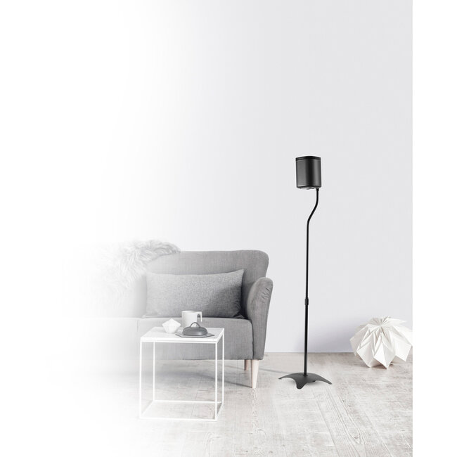 InLine® Loudspeaker floor stand 68-110cm 2pcs. set black