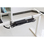 InLine® Cable guide/shelf for under-table mounting, grey