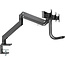 InLine® Desktop mount with lifter and USB 3.0, movable, for 3 Displays up to 27" max. 3x6kg