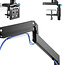 InLine® Desktop mount with lifter and USB 3.0, movable, for 3 Displays up to 27" max. 3x6kg