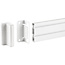 InLine® Slatwall mounting bracket for wall bracket Panel, white, 2pcs. pair