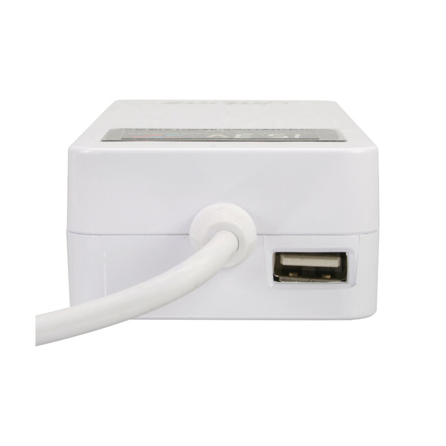 InLine® Power Supply Notebook Adapter 90W USB 100-240V white incl. 12 tips