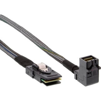 InLine® InLine® Mini SAS HD Cable SFF-8643 angled to SFF-8087 with Sideband 0.5m