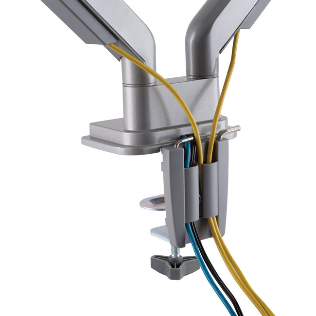 InLine® Desktop mount with lifter and USB 3.0, movable, for two Displays up to 81cm (32") max. 9kg