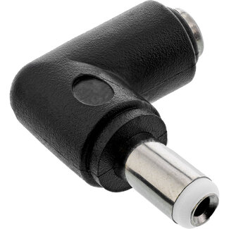 InLine® InLine® DC Adapter, 5.5x2.5mm DC Plug Male / Female Angled