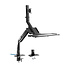 InLine® Workstation desk mount with lift and USB 3.0, movable, for keyboard, mouse and monitor up to 81cm (32"), max. 9kg