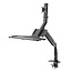 InLine® Workstation desk mount with lift and USB 3.0, movable, for keyboard, mouse and monitor up to 81cm (32"), max. 9kg