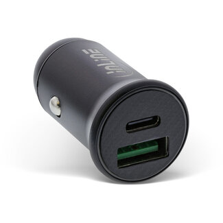 InLine® InLine® USB car charger power-adapter power delivery, USB-A + USB Type-C, black