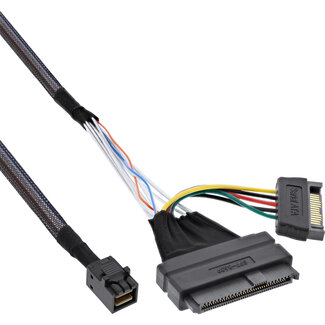 InLine® InLine® U.2 connection cable, SSD with U.2 (SFF-8639) to SFF-8643 + power, 0.75m