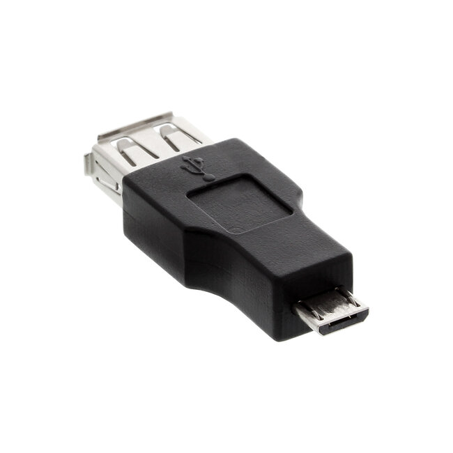 InLine® Micro USB OTG Adapter Micro-B male to USB A female