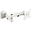 InLine® Slatwall monitor bracket long, white