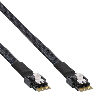 InLine® InLine® Slim SAS Kabel, SFF-8654 zu SFF-8654, 24Gb/s, 0,5m