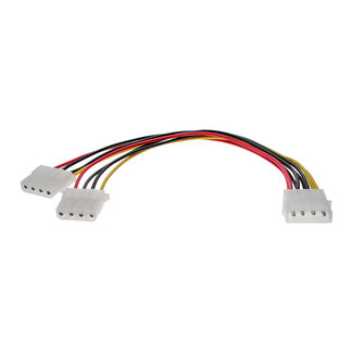 InLine® InLine® Internal Power Y-Cable 1x Molex 4 Pin to 2x Molex 4 Pin 0.2m