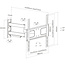 InLine® Wall Bracket for Display 81-140cm 32-55" max. 50kg