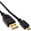 InLine® Micro USB 2.0 Cable USB Type A male to Micro-B male black 0.3m