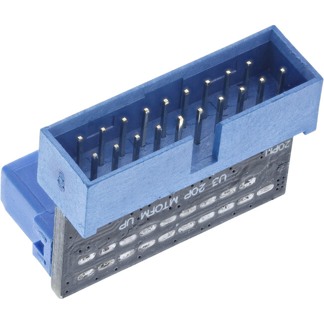 InLine® USB 3.0 adapter internal, male to female, UP angled