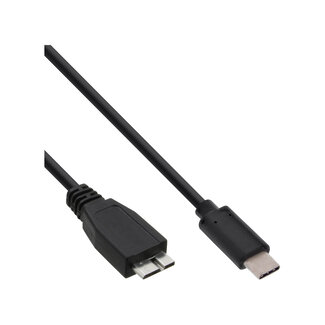 InLine® InLine® USB 3.1 Cable, Type C male to Micro-B male, black, 2m